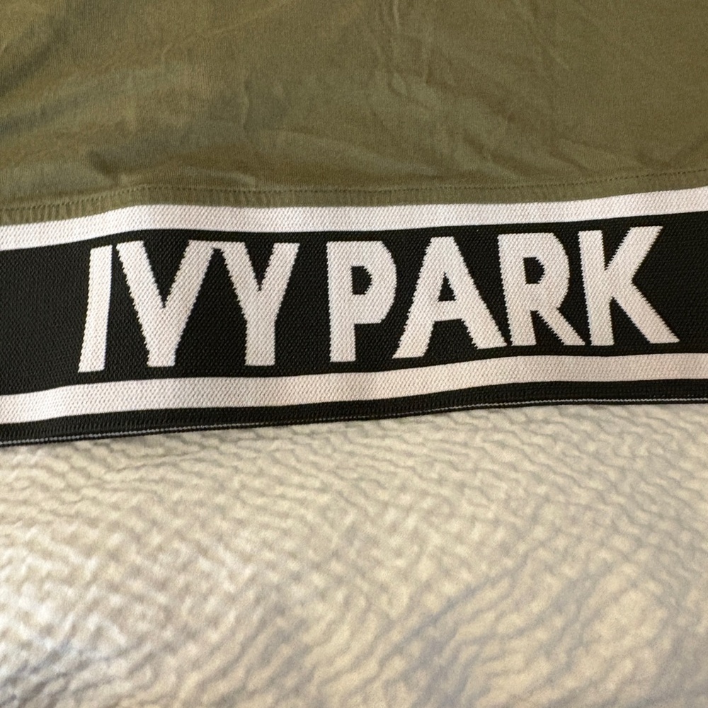 Ivy Park Olive Green Crop Top - Picture 6 of 7